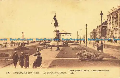 R661268 Boulogne sur Mer. La Digue Sainte Beuve. LL. 120. Lenfant. Levy Fils