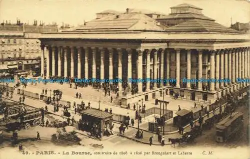 R661892 Paris. La Bourse. C.M