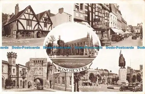 R662898 Winchester. Winchester Cathedral. Altes Chesil Pfarrhaus. High Street. Valen