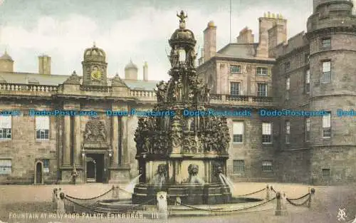 R661901 Edinburgh. Brunnen im Holyrood Palace. Alex. A. Inglis