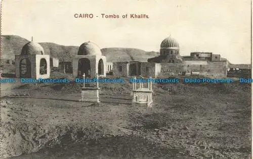 R661296 Kairo. Gräber der Kalifs. Cairo Postcard Trust. Serie 597