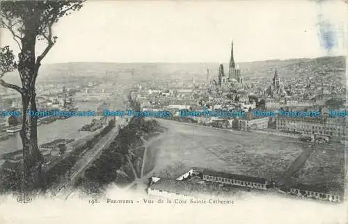 R661298 Panorama. Vue de la Cote Saine Catherine. E. Le Deley