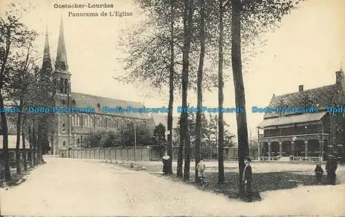 R661931 Oostacker Lourdes. Panorama de l Eglise. A. Myncke