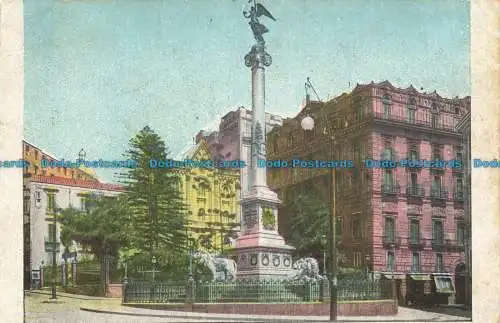 R661349 Saluti da Napoli. Stadtplatz. Denkmal