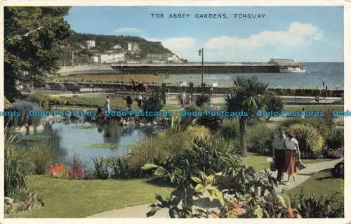 R662982 Torquay. Tor Abbey Gardens. E. T. W. Dennis. Newcolour.1963