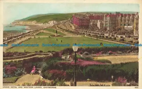 R662021 Eastbourne. Grand Hotel und Western Lawns. Norman. Schuhschmied und Ätherid