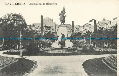 R661409 Lissabon. Jardim Sa da Bandeira. C.A. Nr. 7