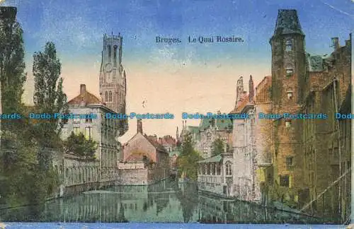 R662054 Brügge. Le Quai Rosaire. N. und F. 1918