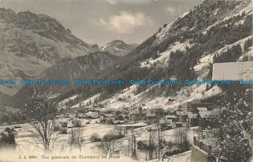 R661434 Vue Generale de Champery en Hiver. Jullien Freres