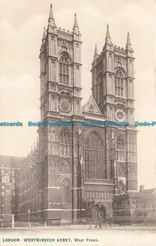 R663636 London. Westminster Abbey. Westfront. The London Stereoscopic Company S