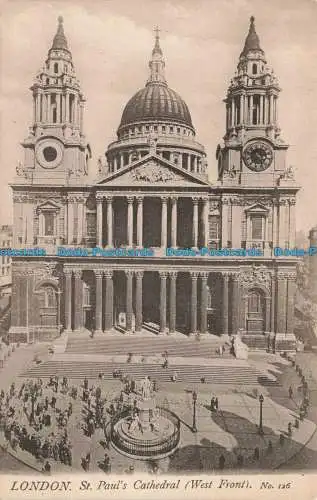 R663643 London. St. Pauls Cathedral. Westfront. Nr. 126