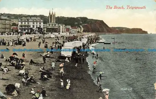 R662120 Teignmouth. Der Strand. Serie Valentine. 1912