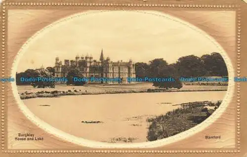 R662130 Stamford. Burghley House und Lake. Valentine Serie