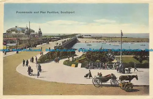 R662154 Southport. Promenade und Pier Pavillon