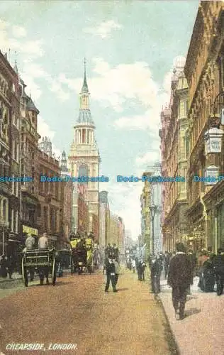 R663168 London. Cheapside. Postkarte