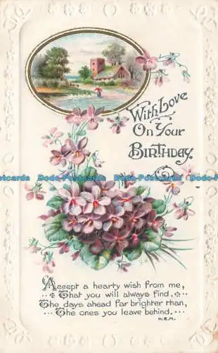 R663721 With Love On Your Birthday. W. und K. 1919