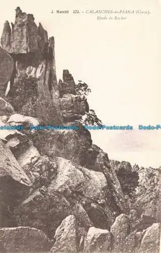 R663765 Calanches de Piana. Korse. Etude de Rocher. J. Moretti