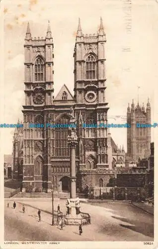 R663769 London. Westminster Abbey. Photochrom. 1950