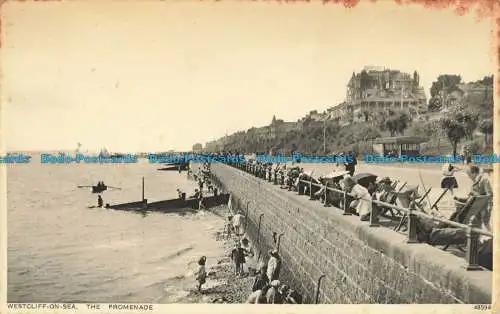 R662251 Westcliff on Sea. Die Promenade. Photochrom