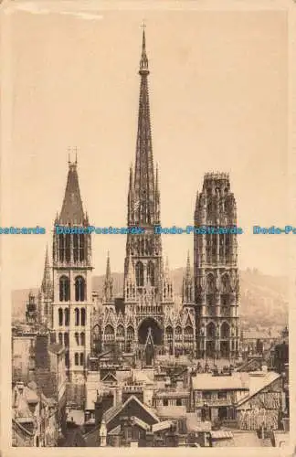 R663826 Rouen. Seine Inferieure. Vue Generale Sur la Cathedrale. Yvon