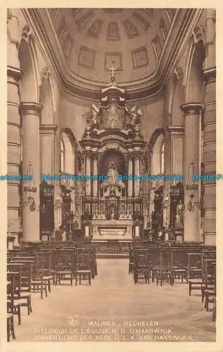 R664608 Malines. Interieur de L Eglise. N. D. D Hanswych. Ern. Nels Thill. Serie