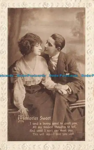 R663394 Memories Sweet. Philco Verlag. Serie Nr. 1105. 3. 1917