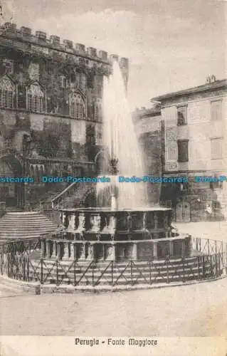 R663402 Perugia. Fonte Maggiore. S.T.A. 1923