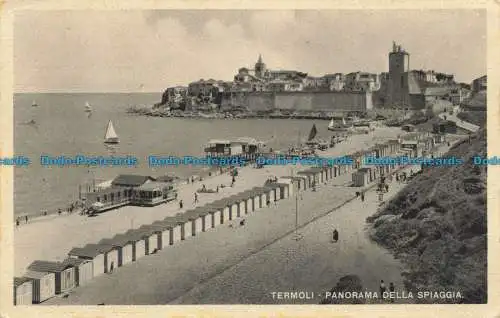 R662388 Termoli. Panorama Della Spiaggia. Stich. Grafico Cesare Capello