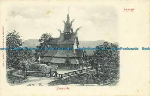 R662391 Fantoft. Stavekirke. Tourismusbüro Bennetts