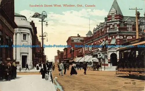 R662436 Kanada. Sandwich Street West. Windsor. Ont. Der Valentinstag. 1912