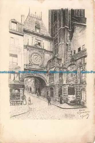 R663455 Rouen. la Grosse Horloge. A. Goulon