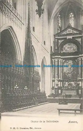 R663479 Anvers. Choeur de la Cathedrale. G. Hermans. 1909