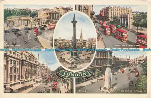 R665382 London. Regent Street. Lansdowne Productions. 1954. Multi View