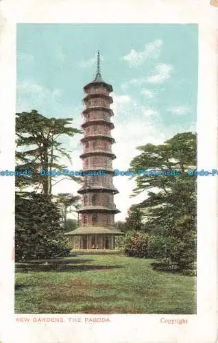 R663497 Kew Gardens. Die Pagode. Postkarte