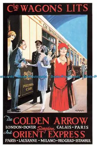 R664749 Cie Wagons Lits. Der goldene Pfeil. Dalkeith Classic Poster Serie