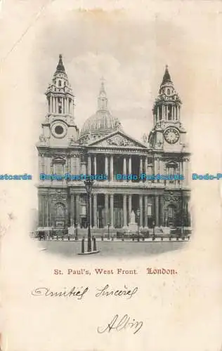 R664037 London. St. Paul. Westfront