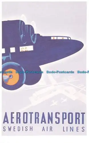 R664753 Aerotransport. Swedish Air Lines. Dalkeith Classic Poster Serie