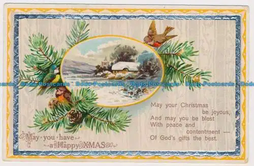 R662570 May You Have a Happy Xmas. Postkarte. 1925