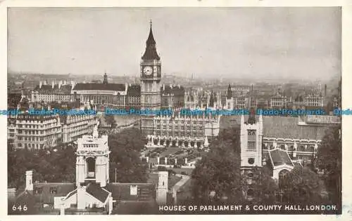 R666211 London. Houses of Parliament und County Hall