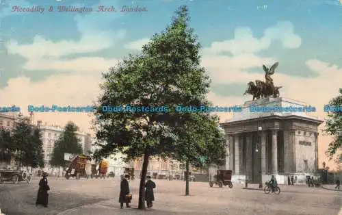 R666215 London. Piccadilly und Wellington Arch. J. J. Samuels. Serie. Nr. 32