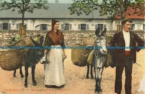 R662602 Gibraltar. Straßenkostüme. Hawkers. Ferrary und Romero. Krille und Mart