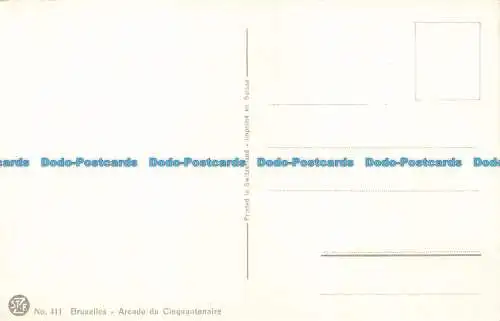 R666297 Bruxelles. Arcade du Cinquantenaire. Stehli. Nr. 411