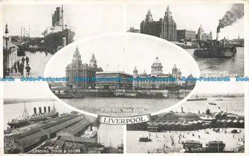 R664935 Liverpool. Anlegestelle und Docks. Multi View