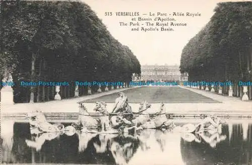 R666341 Versailles. Der Park. Die Royal Avenue und Apollo Basin. Lys