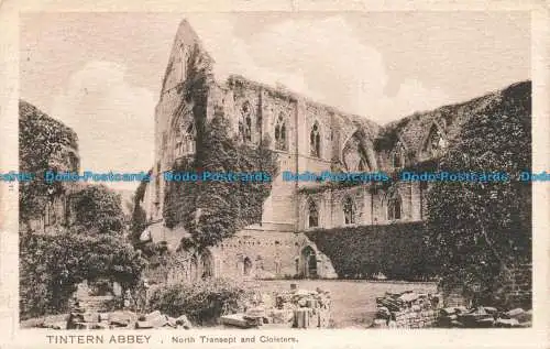 R665618 Tintern Abbey. Nordtransept und Kreuzgang. Das Bildbriefpapier. P