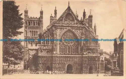 R664259 Kathedrale von Exeter. Westfront. F. Frith