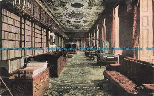 R667182 Chatsworth House. Bibliothek. National Series