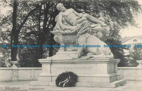 R666374 Düsseldorf. Kriegerdenkmal. W. Wormbcke