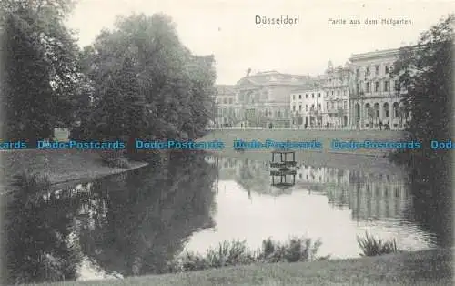 R666400 Düsseldorf. Partie aus dem Hofgarten. W. Wormbcke