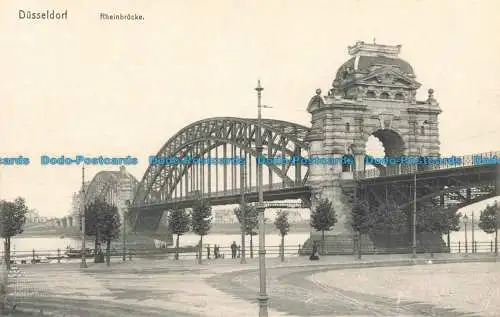 R666406 Düsseldorf. Rheinbrücke. W. Wormbcke